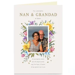 Photo Easter Card - As Springtime Starts, Nan & Grandad