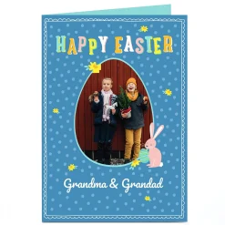 Photo Easter Card - Bunny & Egg