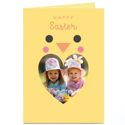 Photo Easter Card - Cute Chick Loveheart