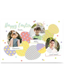 Photo Easter Card - From The Three Of Us