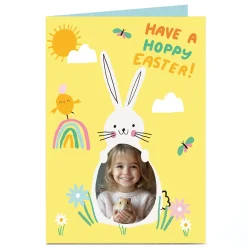 Photo Easter Card - Have A Hoppy Easter Bunny