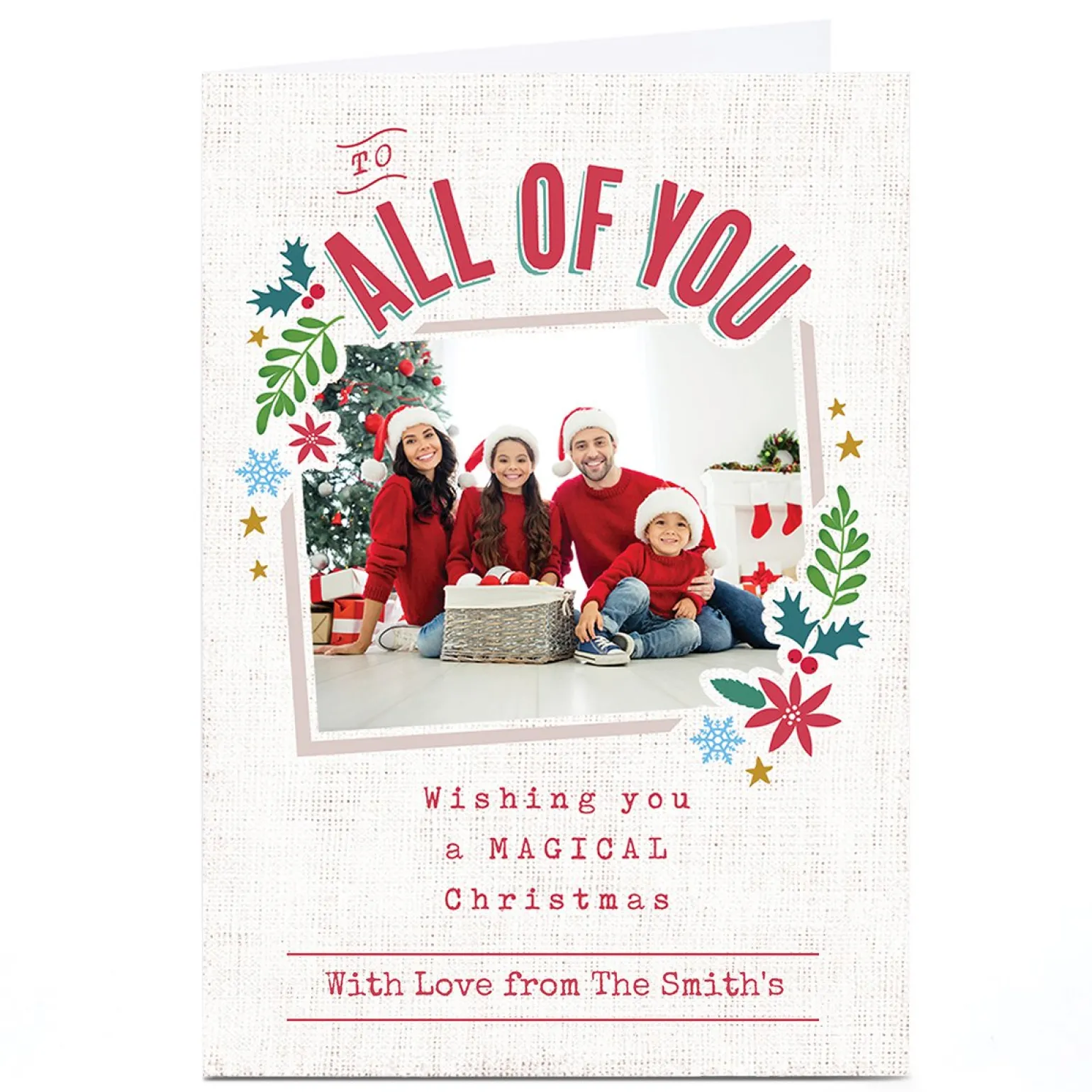 Photo Ebony Newton Christmas Card - Magical Christmas, All of You