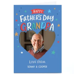 Photo Ebony Newton Father's Day Card - Happy Father's Day Grandpa