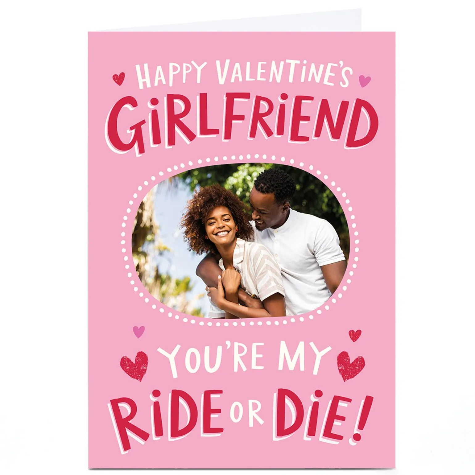 Photo Ebony Newton Valentine's Day Card - Girlfriend Ride or Die!