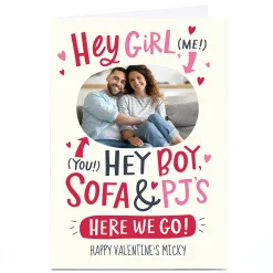 Photo Ebony Newton Valentine's Day Card - Hey Girl! Hey Boy!