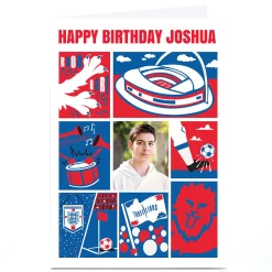 Photo England Card - Red, White & Blue