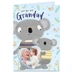 Photo Father's Day Card - Grandad, Koalas