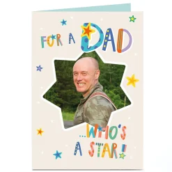 Photo Father's Day Card - For A Dad Who's A Star