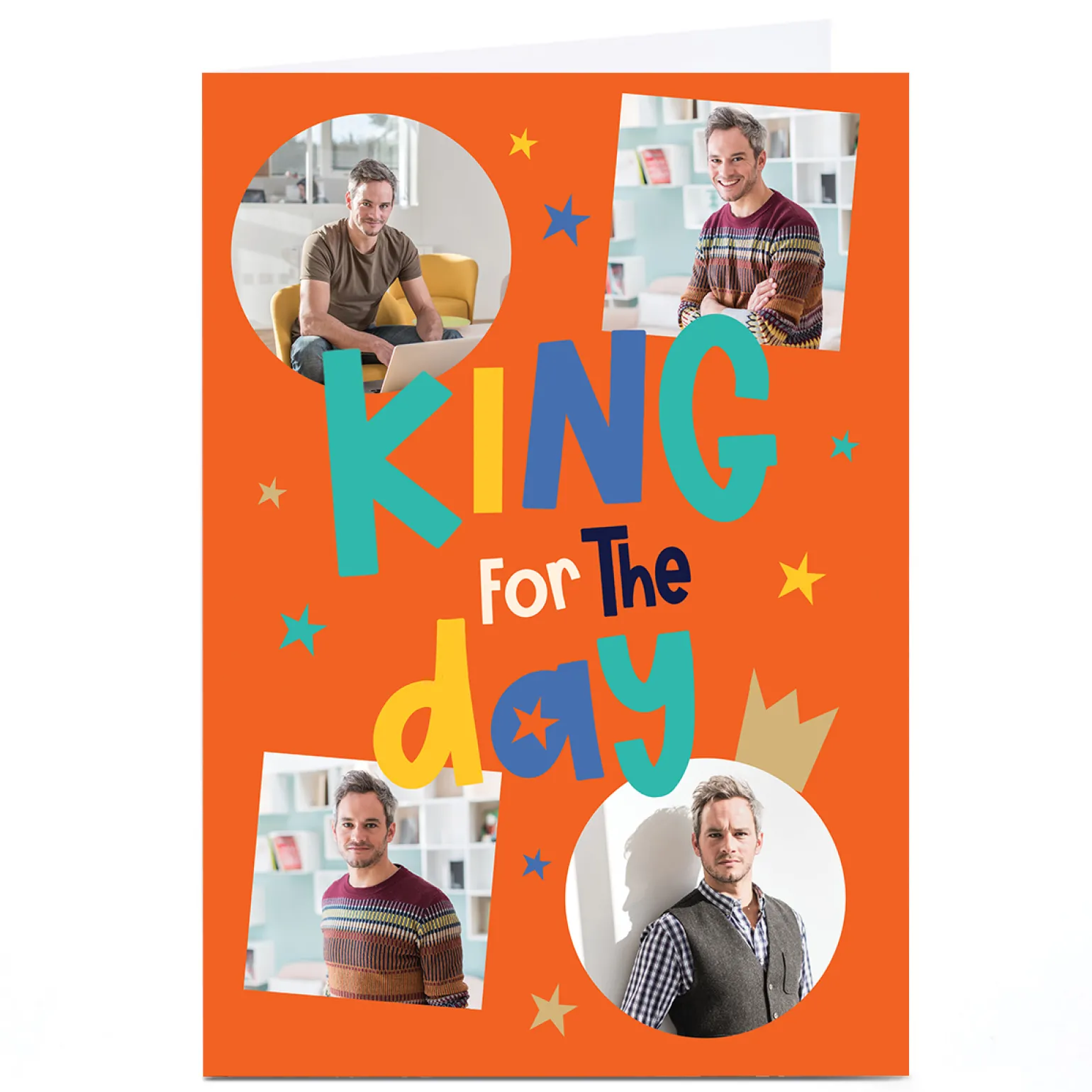 Photo Father's Day Card - King For The Day