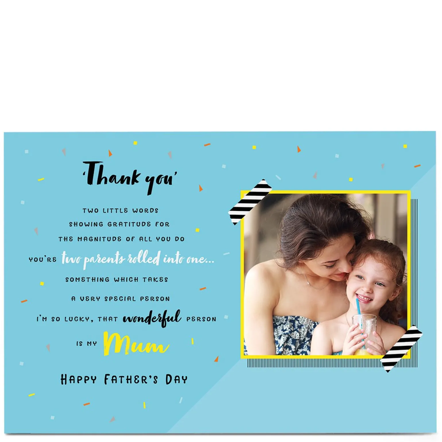Photo Father's Day Card - Mum, Happy Father's Day