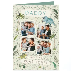 Photo Father's Day Card - You're Totally Roar-some, 4 Photos