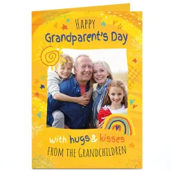 Photo Grandparents Day Card - Hugs & Kisses