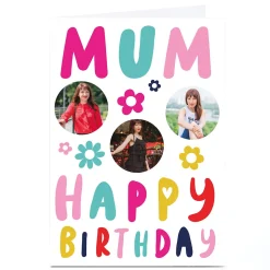 Photo Hello Munki Birthday Card - Mum