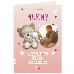 Photo Hugs Bear Mother's Day Card - Lots Of Love