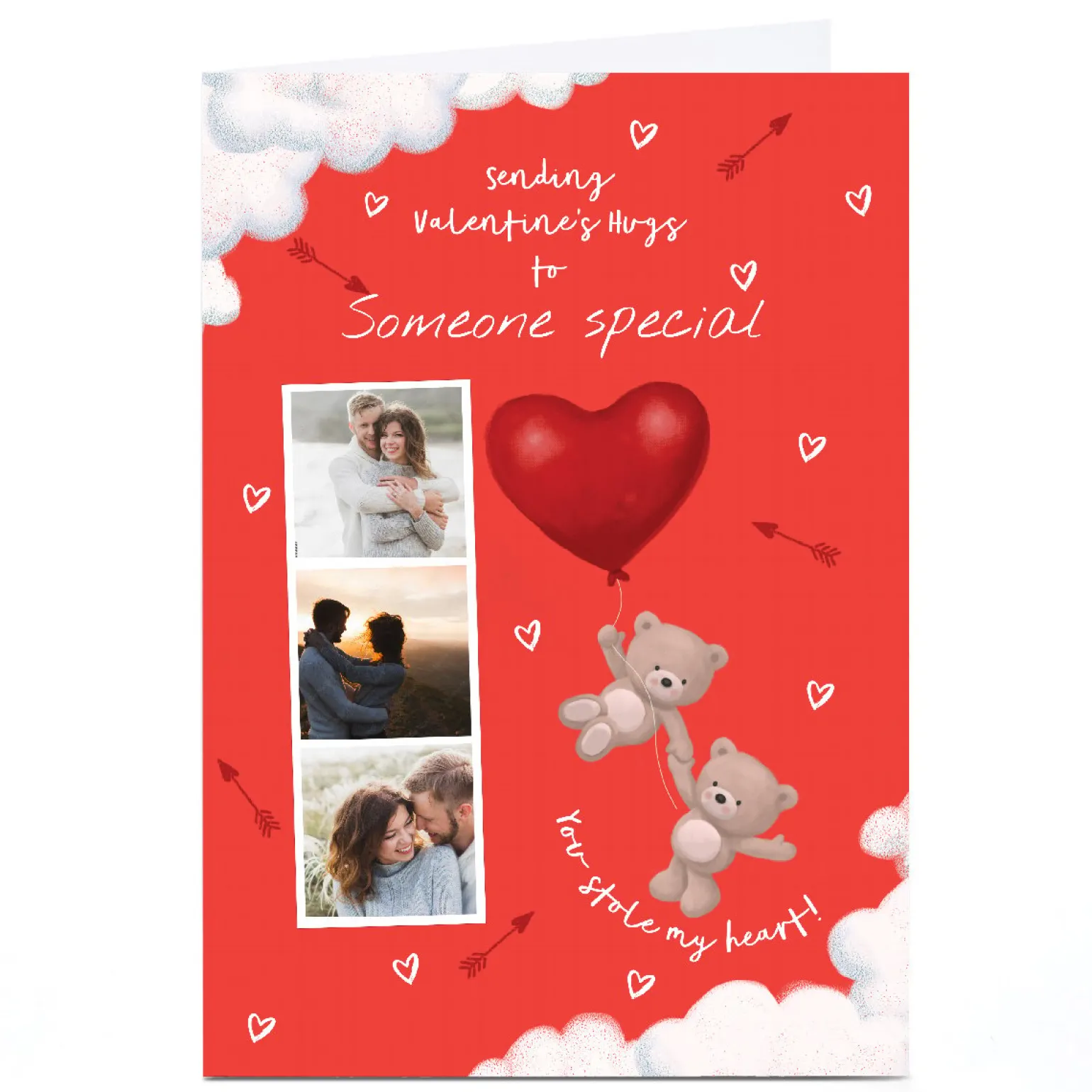 Photo Hugs Valentine's Day Card - Stole My Heart, Someone Special