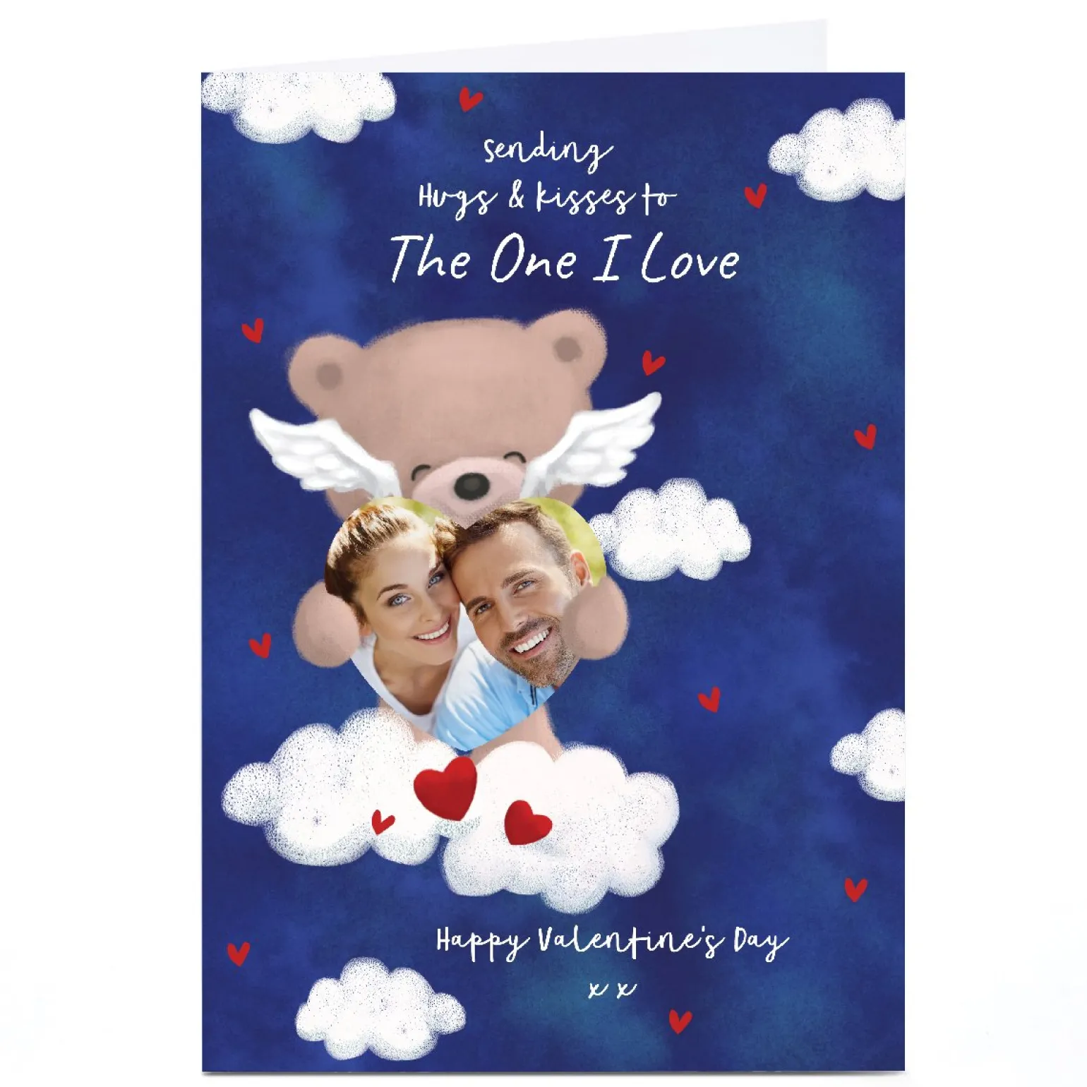 Photo Hugs Valentine's Day Card- Bear in The Clouds, One I Love
