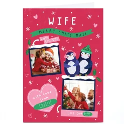 Photo Jess Moorhouse Christmas Card - Penguin Couple, Wife