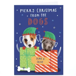 Photo Jess Moorhouse Christmas Card - Merry Christmas From The Dogs