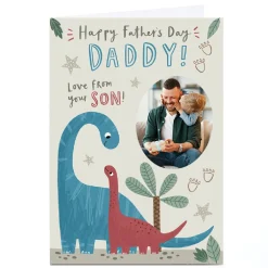 Photo Jess Moorhouse Father's Day Card - Daddy Dinosaur, From Your Son