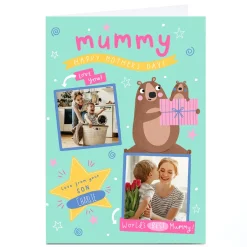 Photo Jess Moorhouse Mother's Day Card - Mummy Bear, From Your Son