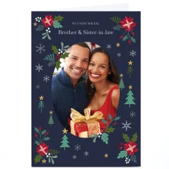 Photo Kerry Spurling Christmas Card - Holly and Trees