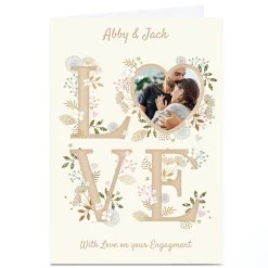 Photo Kerry Spurling Engagement Card - LOVE