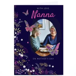 Photo Kerry Spurling Mother's Day Card - Nanna, Butterflies