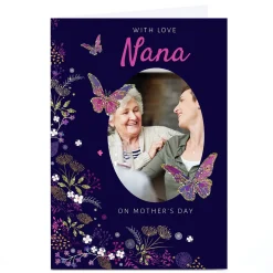 Photo Kerry Spurling Mother's Day Card - Nana, Butterflies