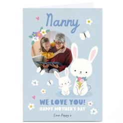 Photo Lemon & Sugar Mother's Day Card - Nanny Bunny