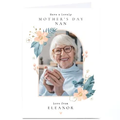 Photo Mother's Day Card - Flower Frame, Lovely Mother's Day