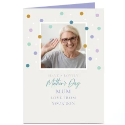 Photo Mother's Day Card - Spots, Have a Lovely Mother's Day, Any Relation