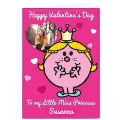 Photo Mr Men & Little Miss Valentine's Day Card - Little Miss Princess