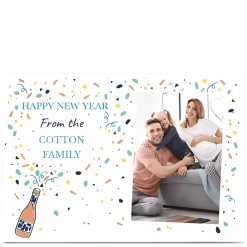 Photo New Year Card - From The Family