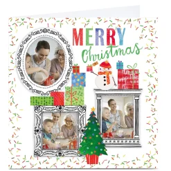 Photo Nik Golesworthy Christmas Card - Snowman Frames