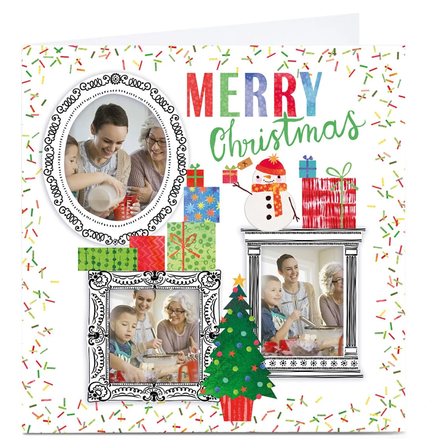 Photo Nik Golesworthy Christmas Card - Snowman Frames