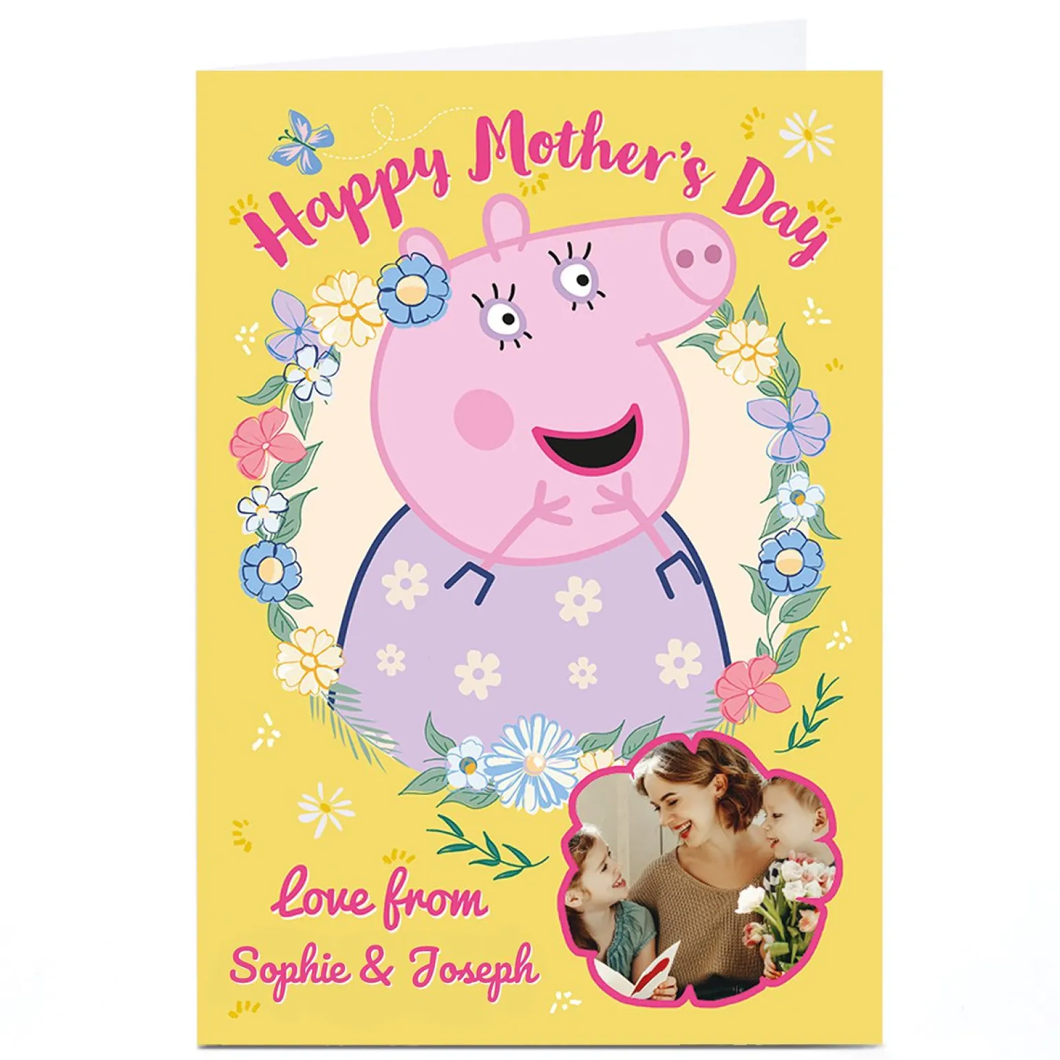 Photo Peppa Pig Mother's Day Card - Mummy Pig