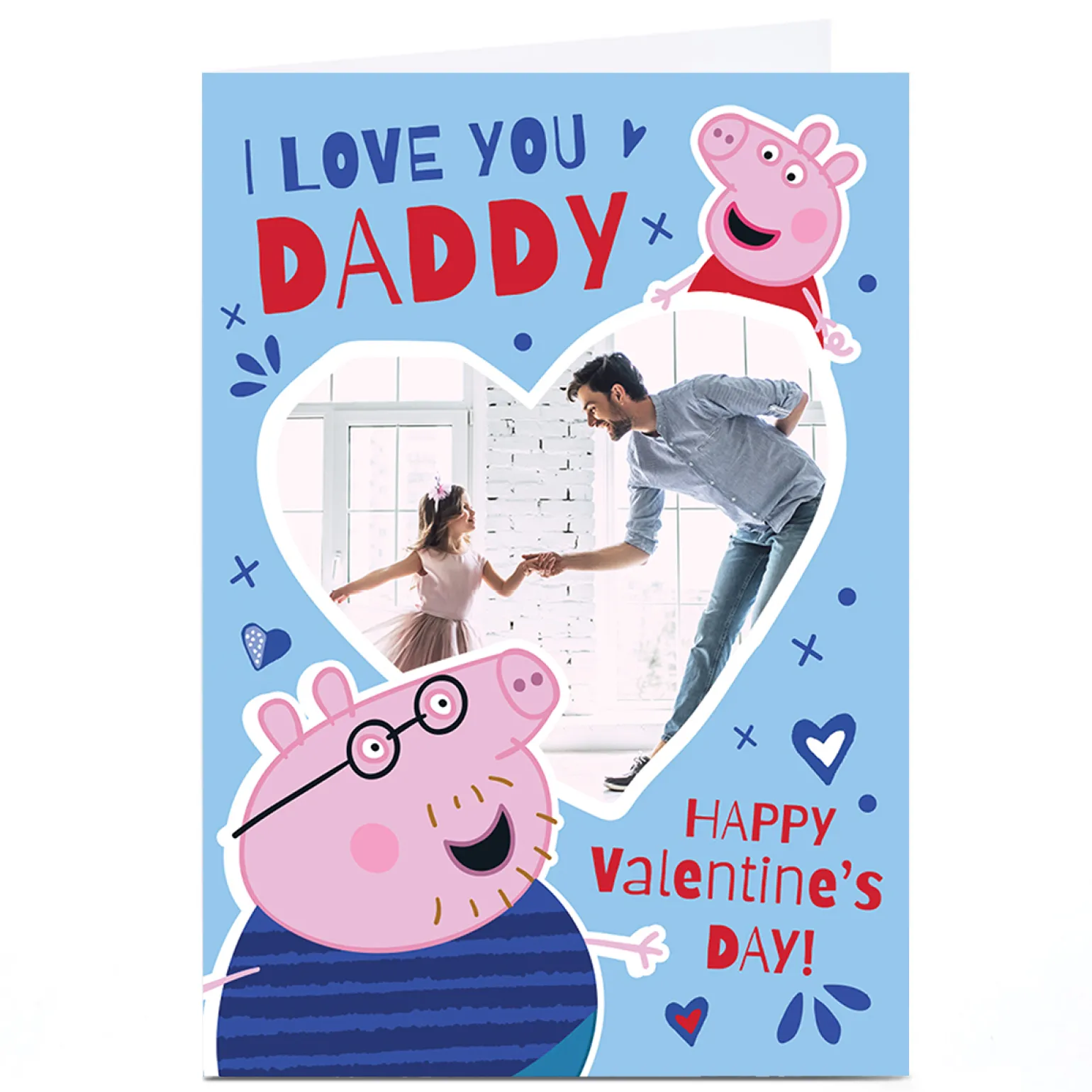 Photo Peppa Pig Valentine's Day Card - I Love You Daddy
