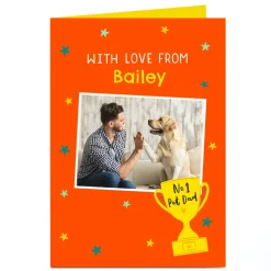 Photo Pet Day Card - No.1 Pet Dad
