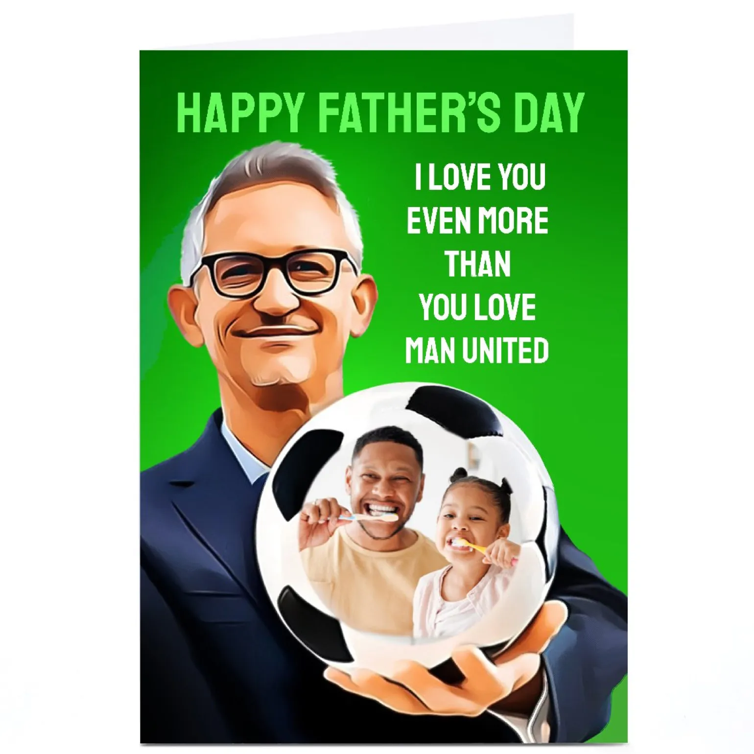 Photo PG Quips Father's Day Card - Love You More Than You Love Football Team