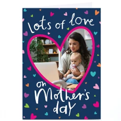 Photo Pigment Mother's Day Card - Lots of Love Hearts
