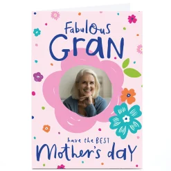 Photo Pigment Mother's Day Card - Fabulous Gran Flowers