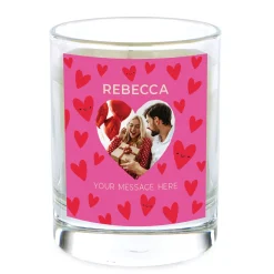 Photo Pomegranate & Cashmere Scented Candle - Pink Hearts