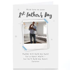 Photo 1st Father's Day Card - Hold My Hand