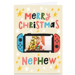 Photo Stevie Studio Christmas Card - Game Controller, Nephew