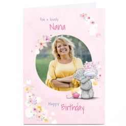 Photo Tatty Teddy Birthday Card - For a Lovely Nana