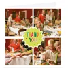 Photo Thank You Card - 4 Photos Square