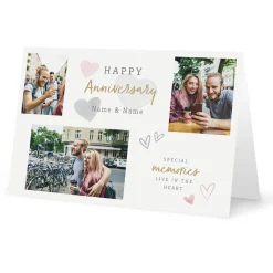 Photo Upload Anniversary Card - Special Memories Any Names