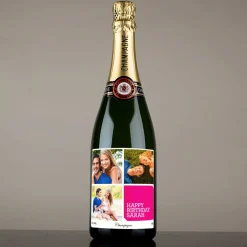 Photo Upload Champagne - 3 Photos & A Message