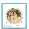 Photo Upload Easter Card - Flowers & Eggs