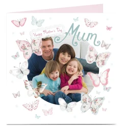 Photo Upload Mother's Day Card - Butterfly Mum